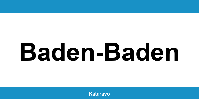 Telefonnummer des Katasteramts Baden-Baden und Online-Kontakt