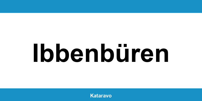 Telefonnummer des Katasteramts Ibbenbüren und Online-Kontakt