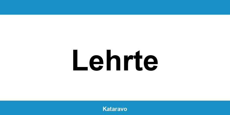Telefonnummer des Katasteramts Lehrte und Online-Kontakt