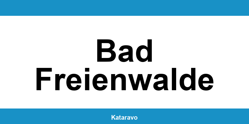 Telefonnummer des Katasteramts Bad Freienwalde und Online-Kontakt