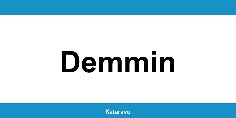 Telefonnummer des Katasteramts Demmin und Online-Kontakt