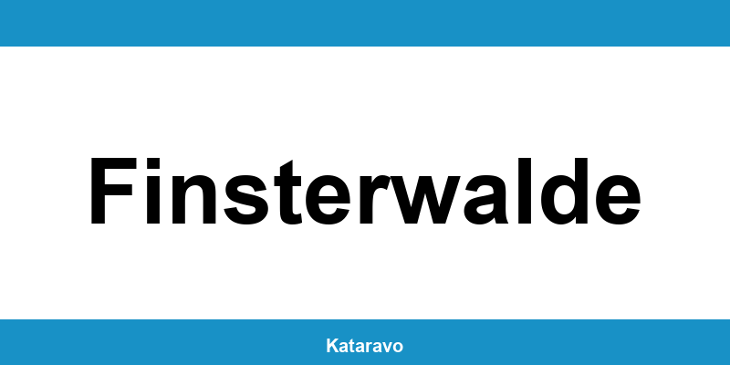 Telefonnummer des Katasteramts Finsterwalde und Online-Kontakt