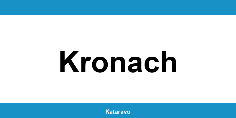 Telefonnummer des Katasteramts Kronach und Online-Kontakt