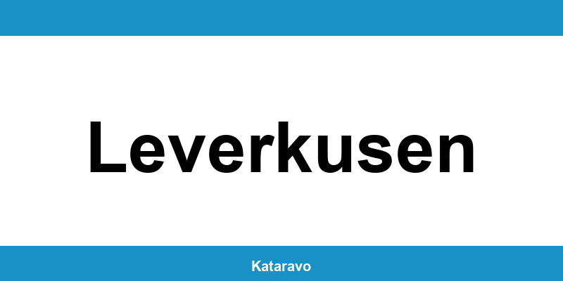 Telefonnummer des Katasteramts Leverkusen und Online-Kontakt