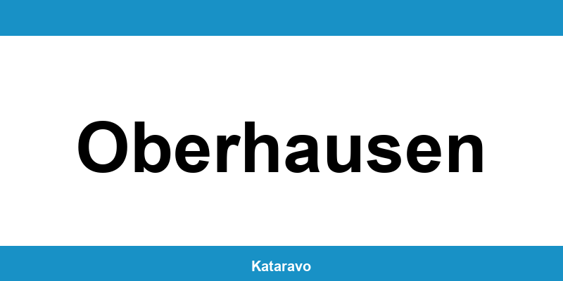 Telefonnummer des Katasteramts Oberhausen und Online-Kontakt