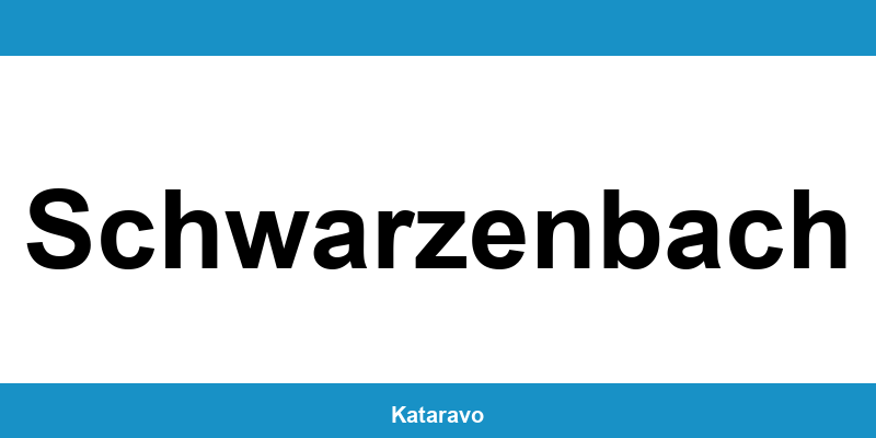 Telefonnummer des Katasteramts Schwarzenbach und Online-Kontakt