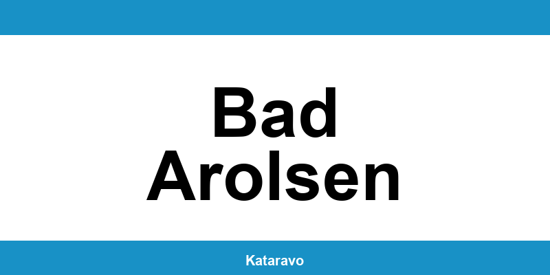Telefonnummer des Katasteramts Bad Arolsen und Online-Kontakt