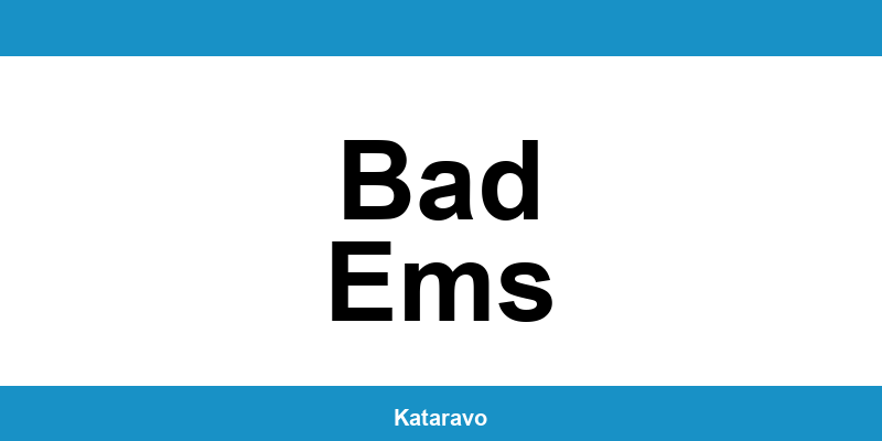 Telefonnummer des Katasteramts Bad Ems und Online-Kontakt