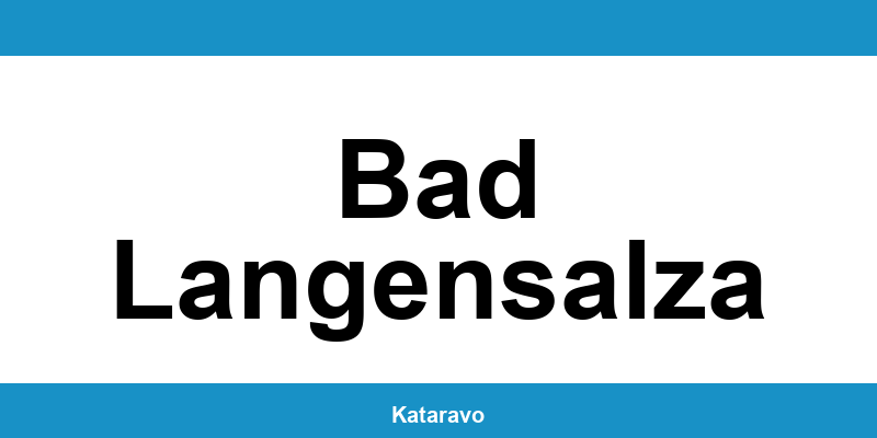 Telefonnummer des Katasteramts Bad Langensalza und Online-Kontakt
