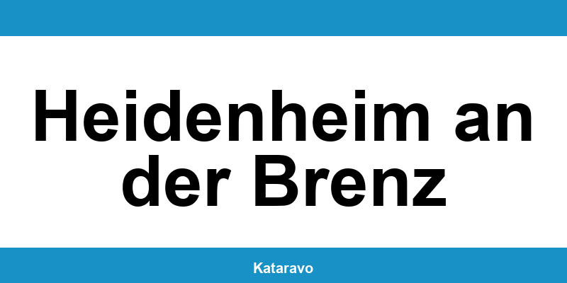 Telefonnummer des Katasteramts Heidenheim an der Brenz und Online-Kontakt