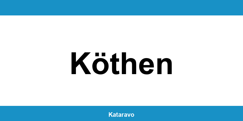 Telefonnummer des Katasteramts Köthen und Online-Kontakt