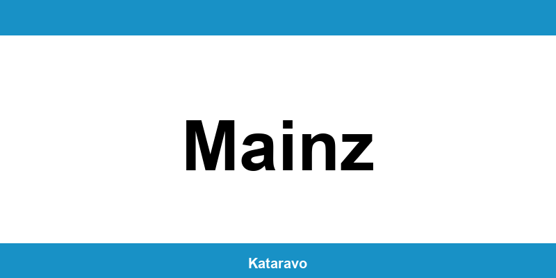 Telefonnummer des Katasteramts Mainz und Online-Kontakt