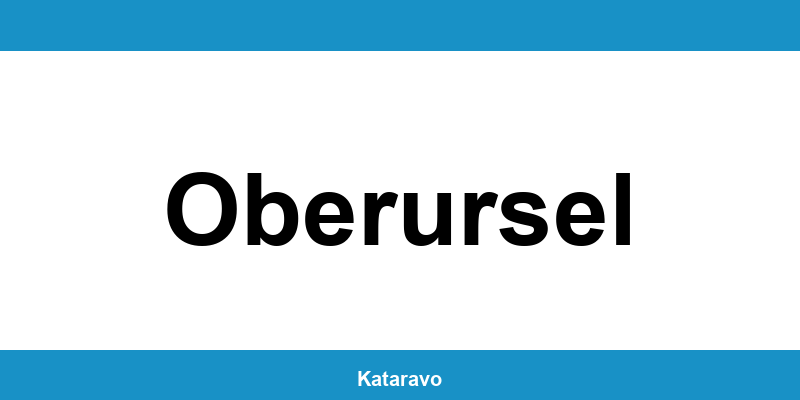 Telefonnummer des Katasteramts Oberursel und Online-Kontakt