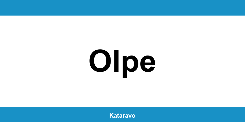 Telefonnummer des Katasteramts Olpe und Online-Kontakt