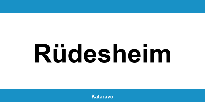 Telefonnummer des Katasteramts Rüdesheim und Online-Kontakt