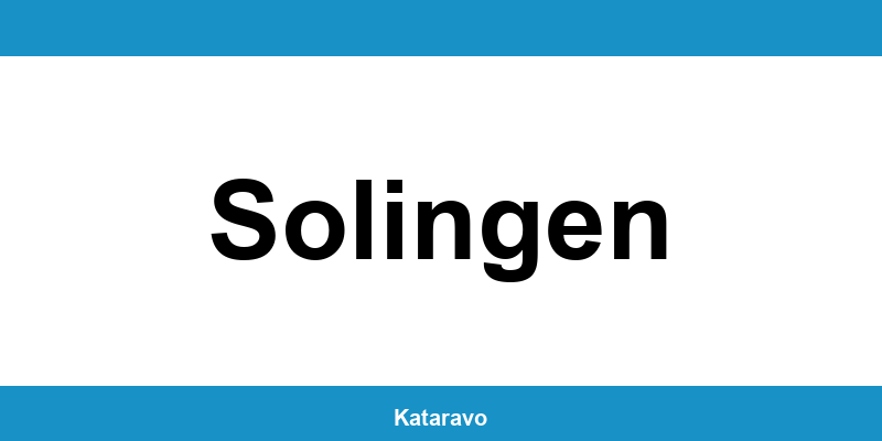 Telefonnummer des Katasteramts Solingen und Online-Kontakt
