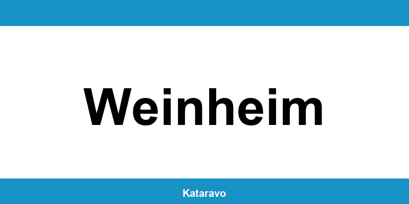 Telefonnummer des Katasteramts Weinheim und Online-Kontakt