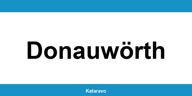 Telefonnummer des Katasteramts Donauwörth und Online-Kontakt
