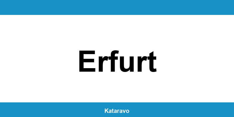 Telefonnummer des Katasteramts Erfurt und Online-Kontakt