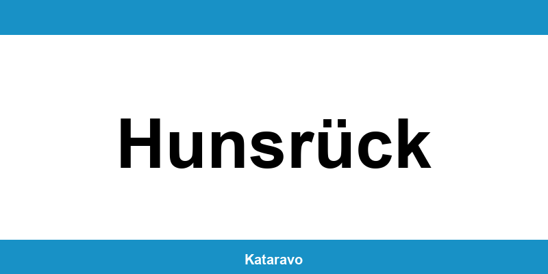 Telefonnummer des Katasteramts Hunsrück und Online-Kontakt