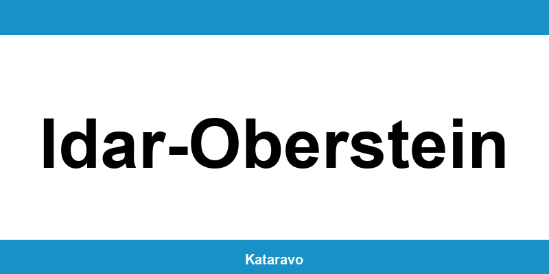 Telefonnummer des Katasteramts Idar-Oberstein und Online-Kontakt