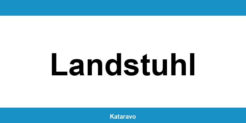 Telefonnummer des Katasteramts Landstuhl und Online-Kontakt
