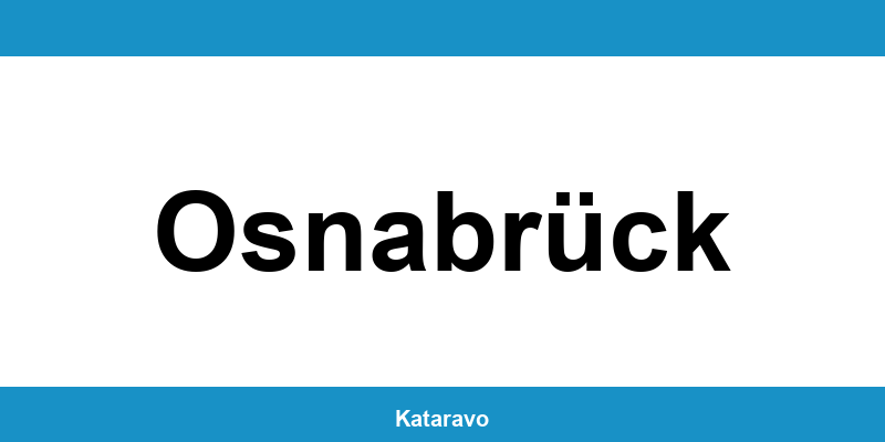 Telefonnummer des Katasteramts Osnabrück und Online-Kontakt