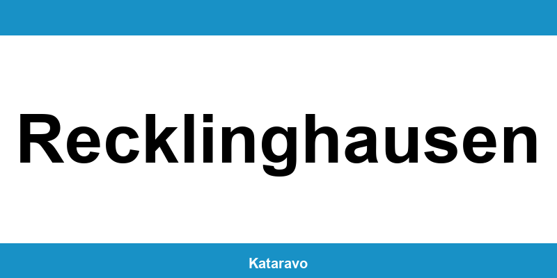 Telefonnummer des Katasteramts Recklinghausen und Online-Kontakt