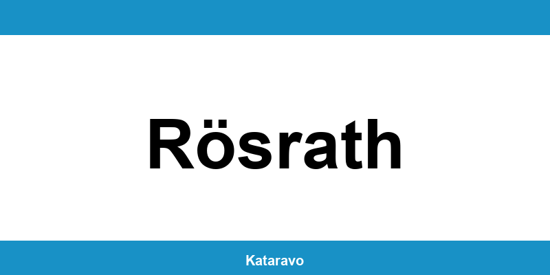 Telefonnummer des Katasteramts Rösrath und Online-Kontakt