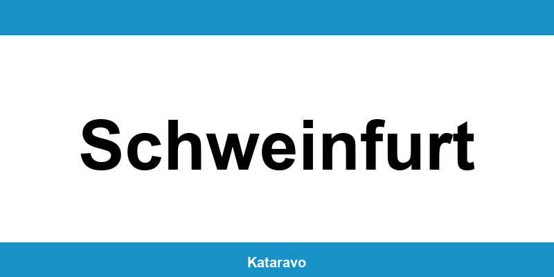 Telefonnummer des Katasteramts Schweinfurt und Online-Kontakt