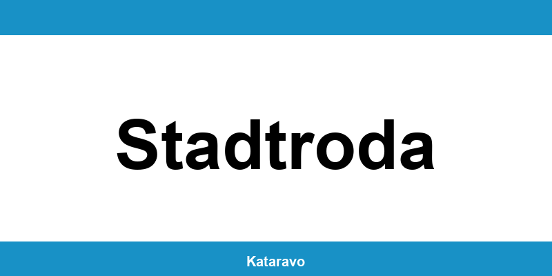 Telefonnummer des Katasteramts Stadtroda und Online-Kontakt