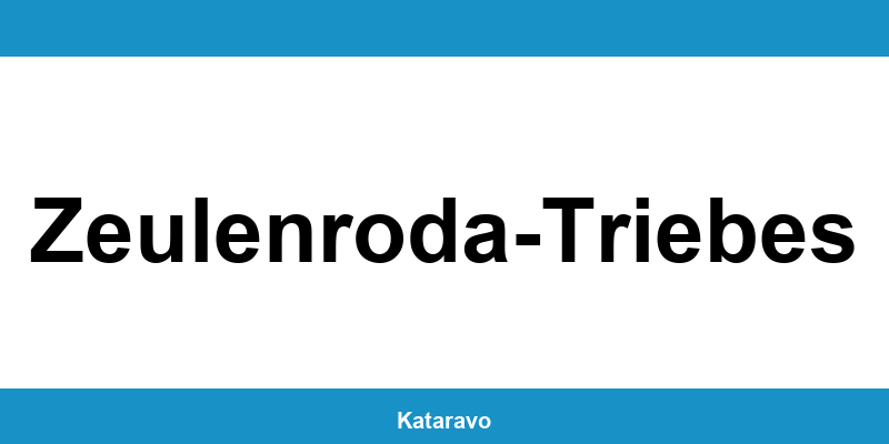 Telefonnummer des Katasteramts Zeulenroda-Triebes und Online-Kontakt