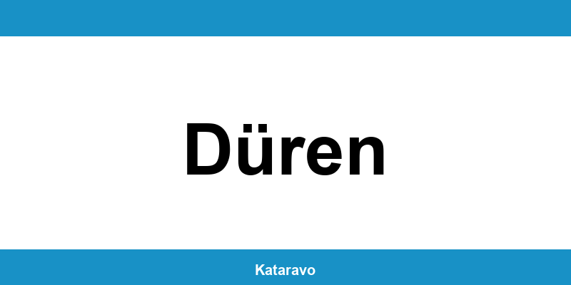 Telefonnummer des Katasteramts Düren und Online-Kontakt