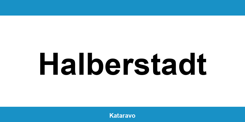Telefonnummer des Katasteramts Halberstadt und Online-Kontakt