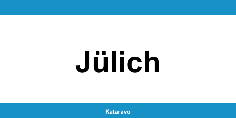 Telefonnummer des Katasteramts Jülich und Online-Kontakt