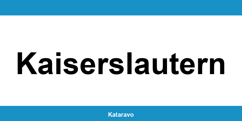 Telefonnummer des Katasteramts Kaiserslautern und Online-Kontakt