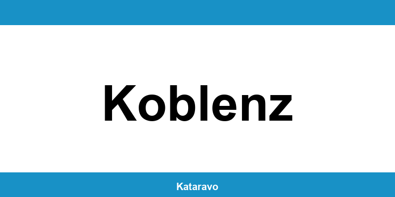 Telefonnummer des Katasteramts Koblenz und Online-Kontakt