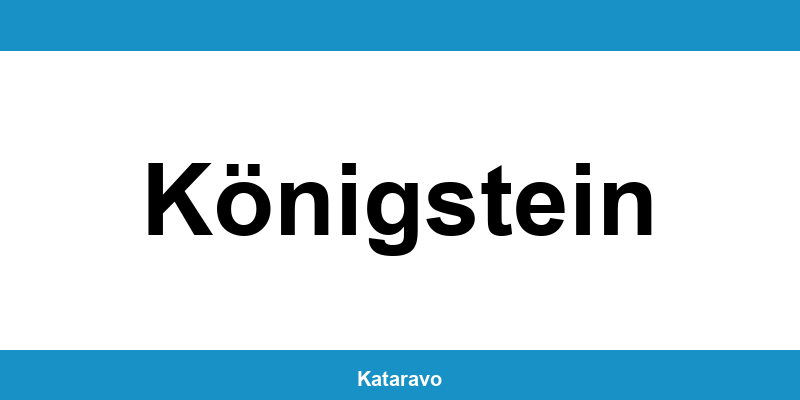 Telefonnummer des Katasteramts Königstein und Online-Kontakt
