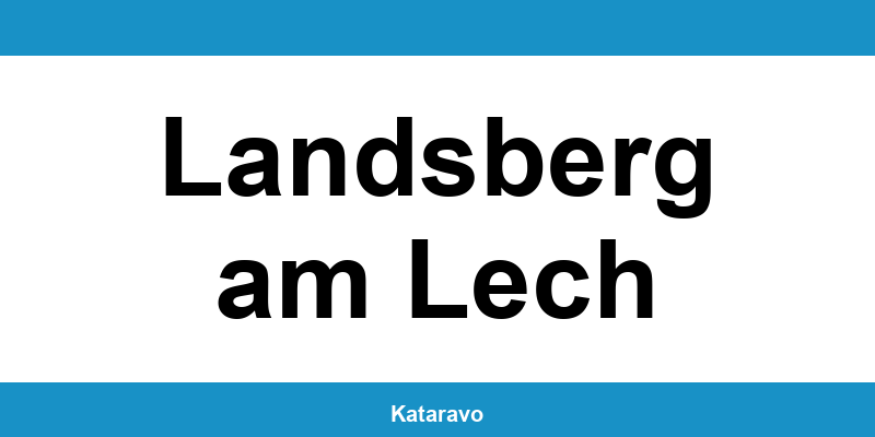 Telefonnummer des Katasteramts Landsberg am Lech und Online-Kontakt