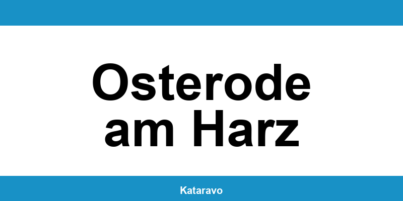 Telefonnummer des Katasteramts Osterode am Harz und Online-Kontakt