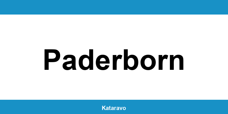 Telefonnummer des Katasteramts Paderborn und Online-Kontakt