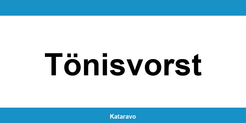 Telefonnummer des Katasteramts Tönisvorst und Online-Kontakt